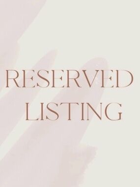 Reserved Listing